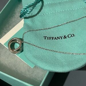 SOLD Tiffany & Co. Interlocking Double Ring Necklace